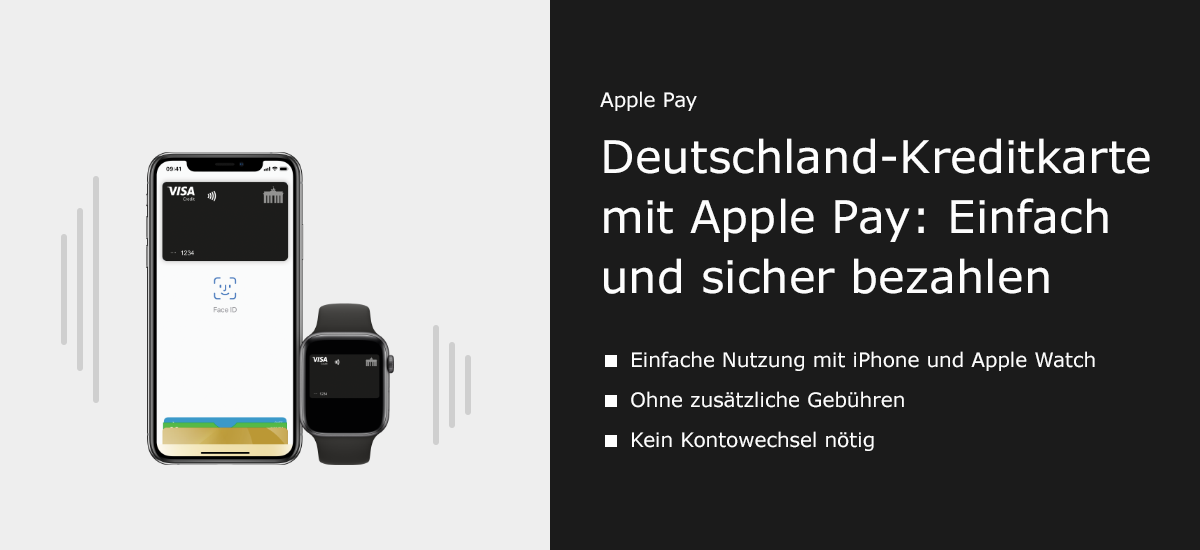 Deutschland-Kreditkarte mit Apple Pay